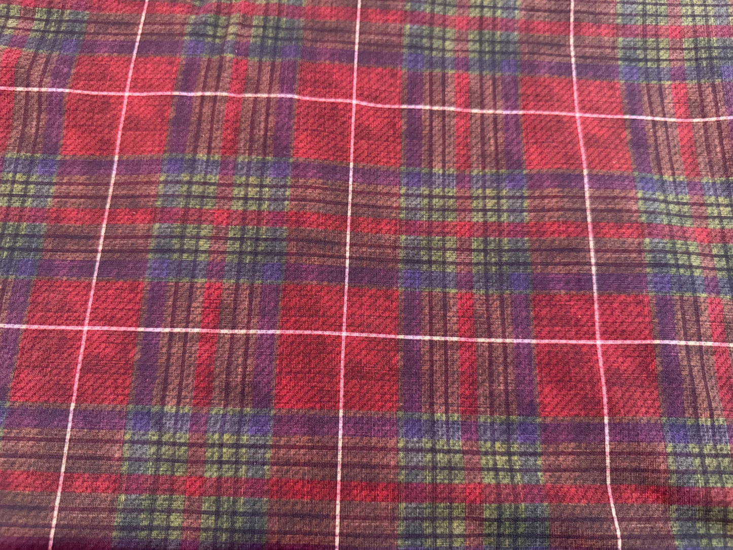 Red and green tartan