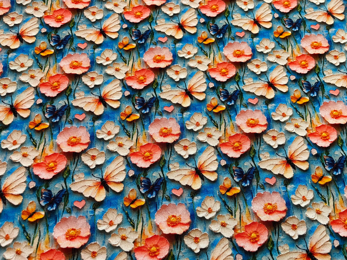 Butterfly floral 3d effect