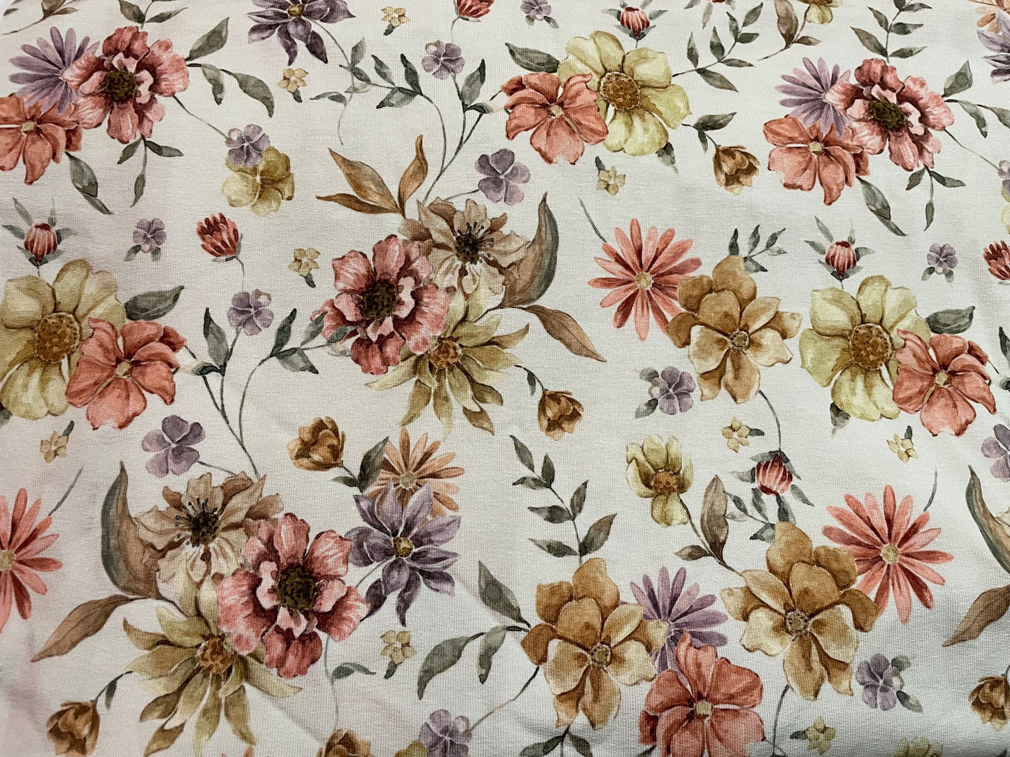 Floral on cream