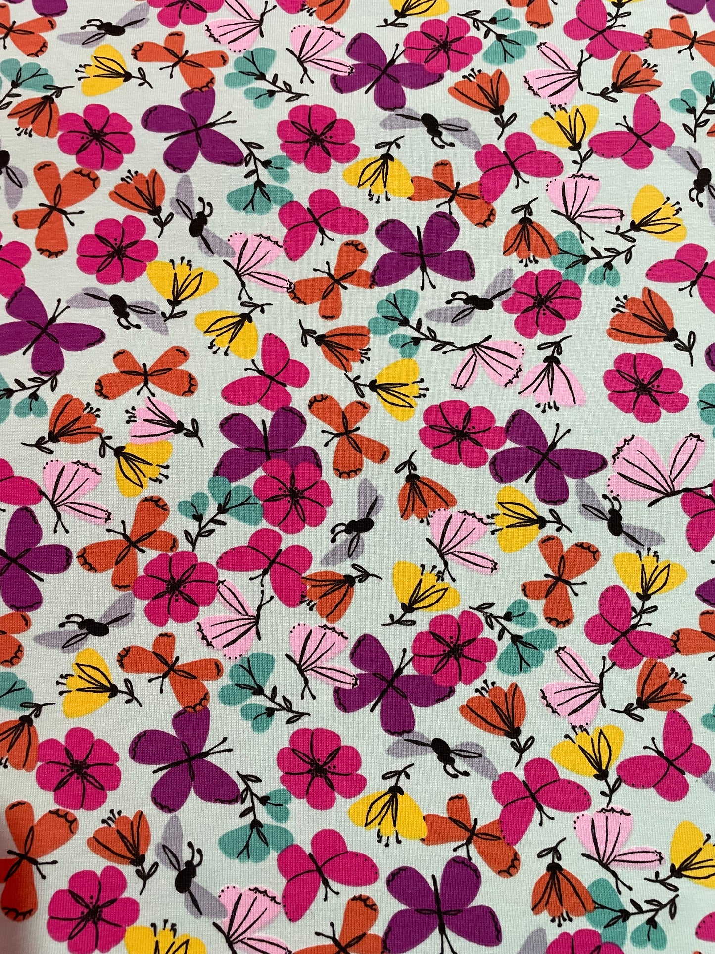 Butterflies on mint