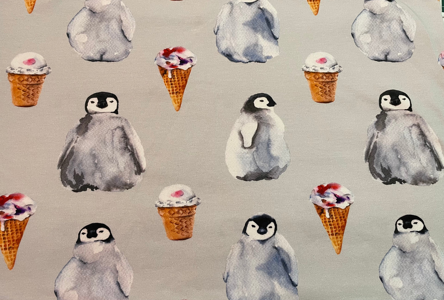 Penguin ice cream grey