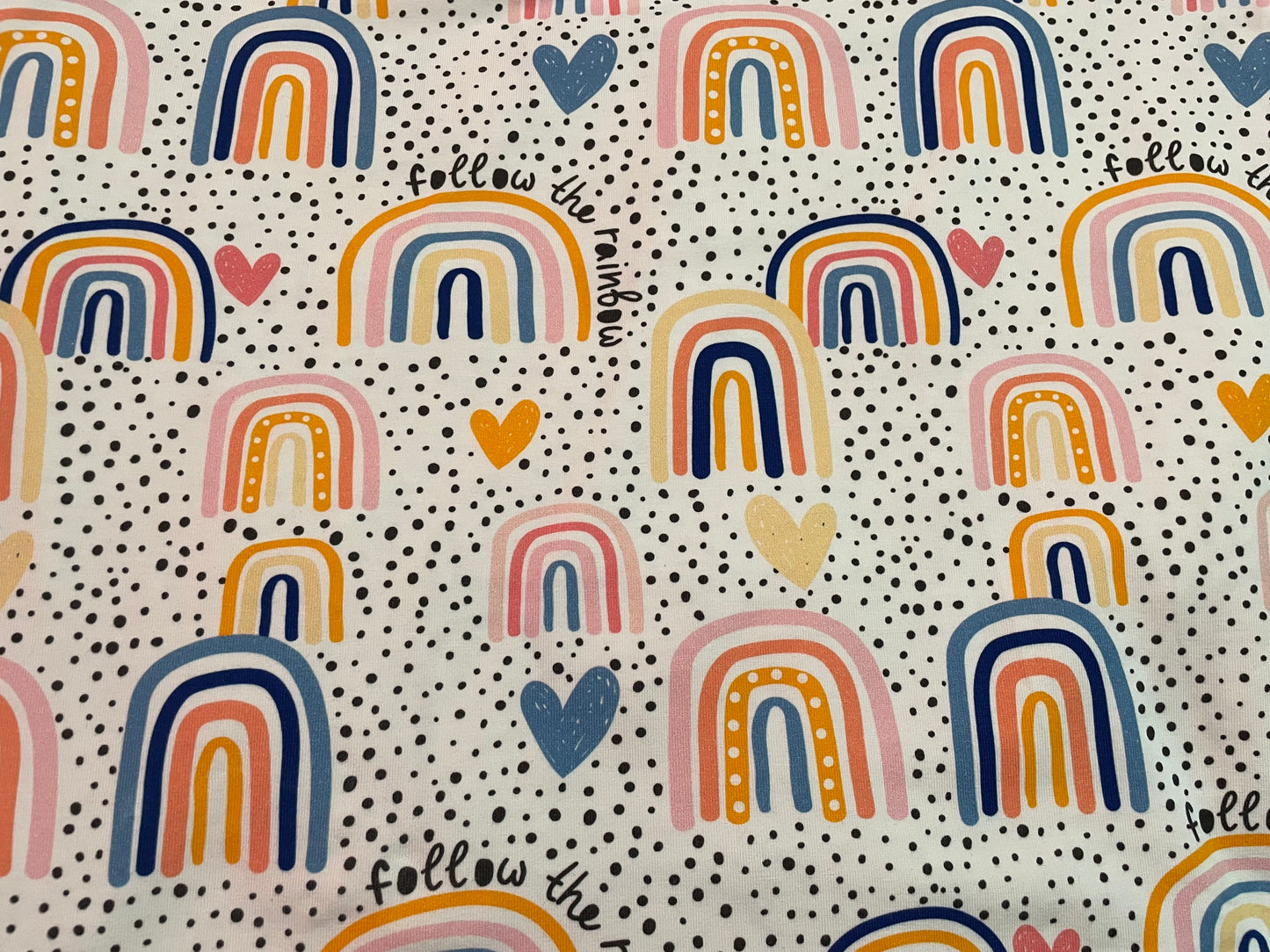 Follow the rainbow dots