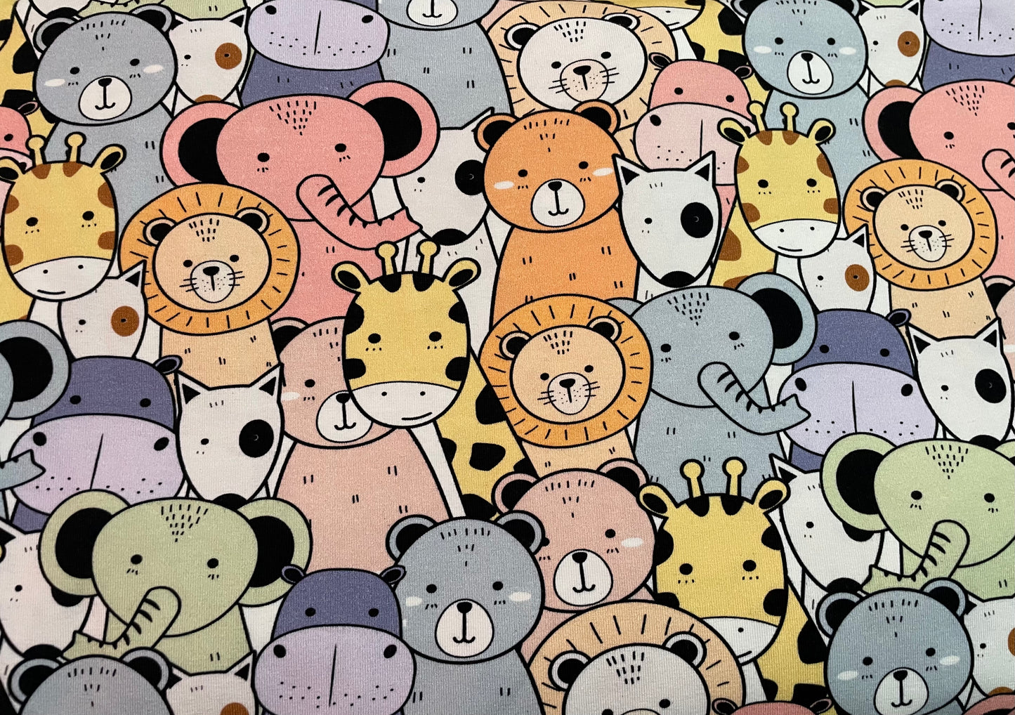 Pastel animal heads