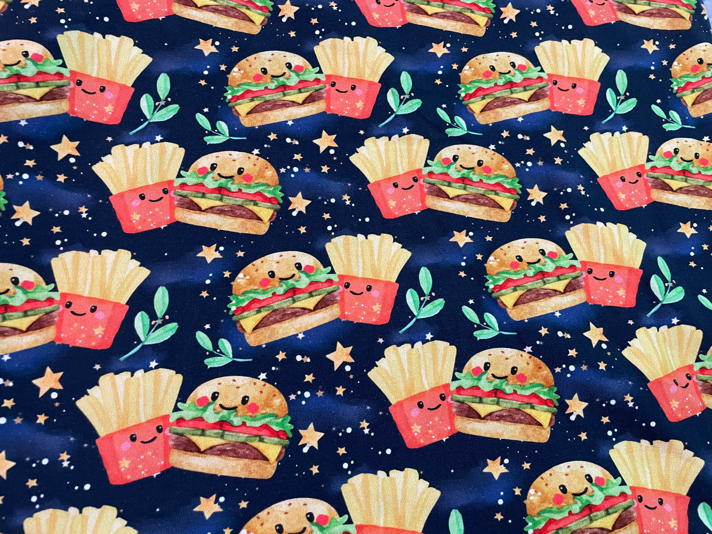 Burger and fries
