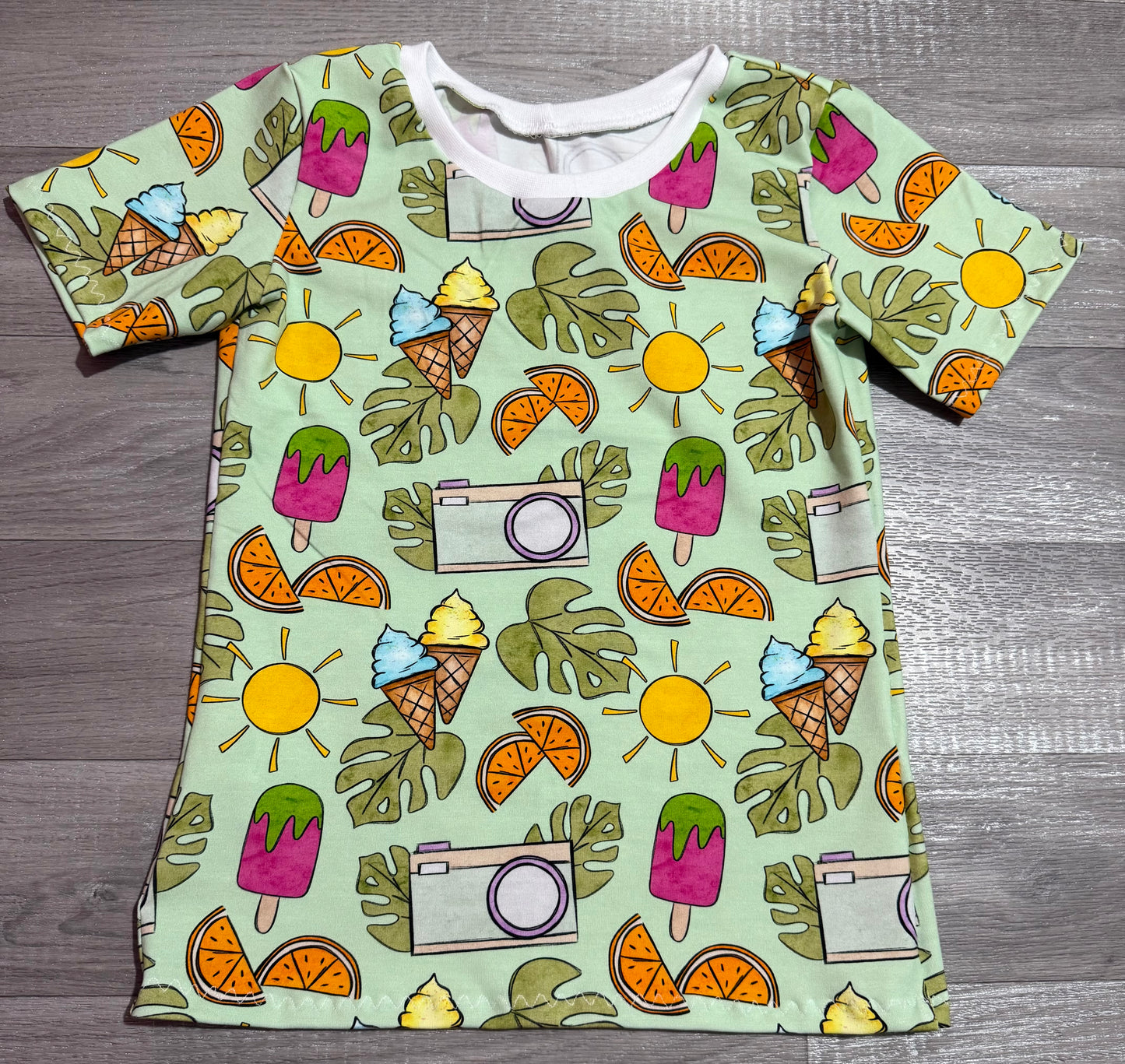 Mint vacay vibes tee 5-6y
