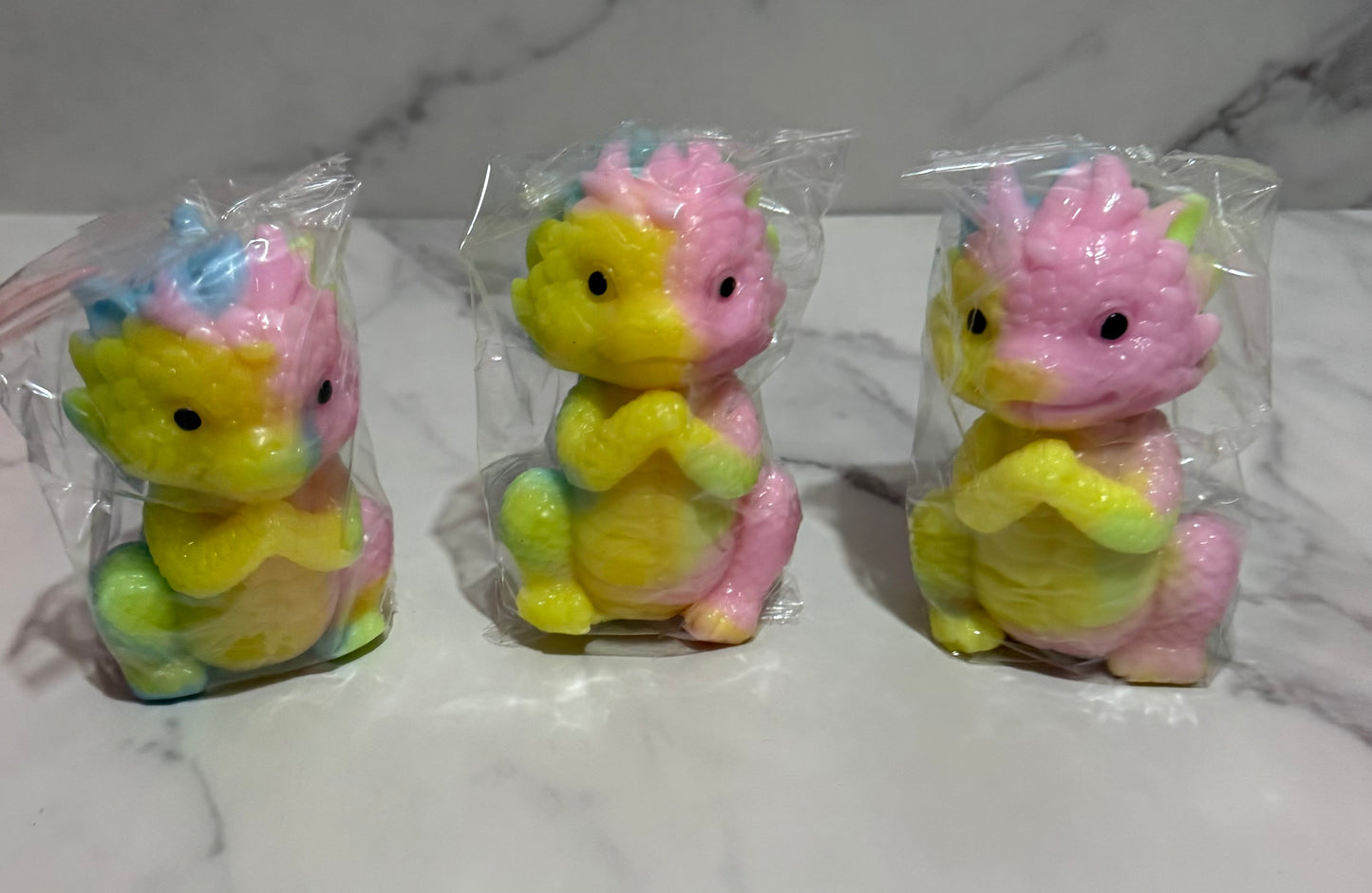 Pastel marble dragons