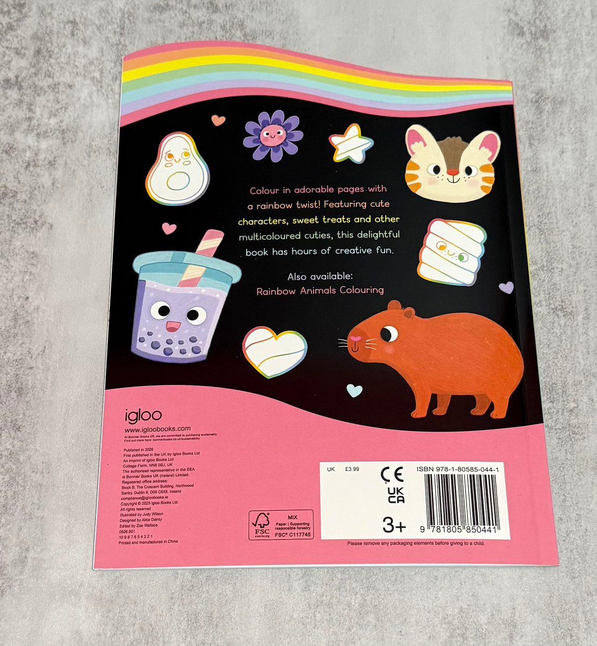 Rainbow cuties colouring book