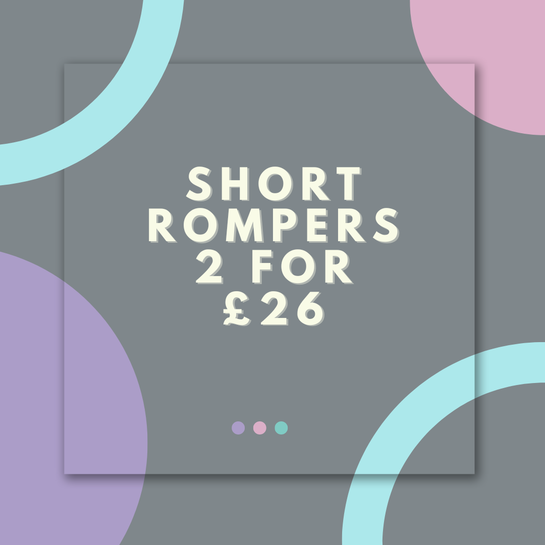 Surprise Short rompers 2 for £26
