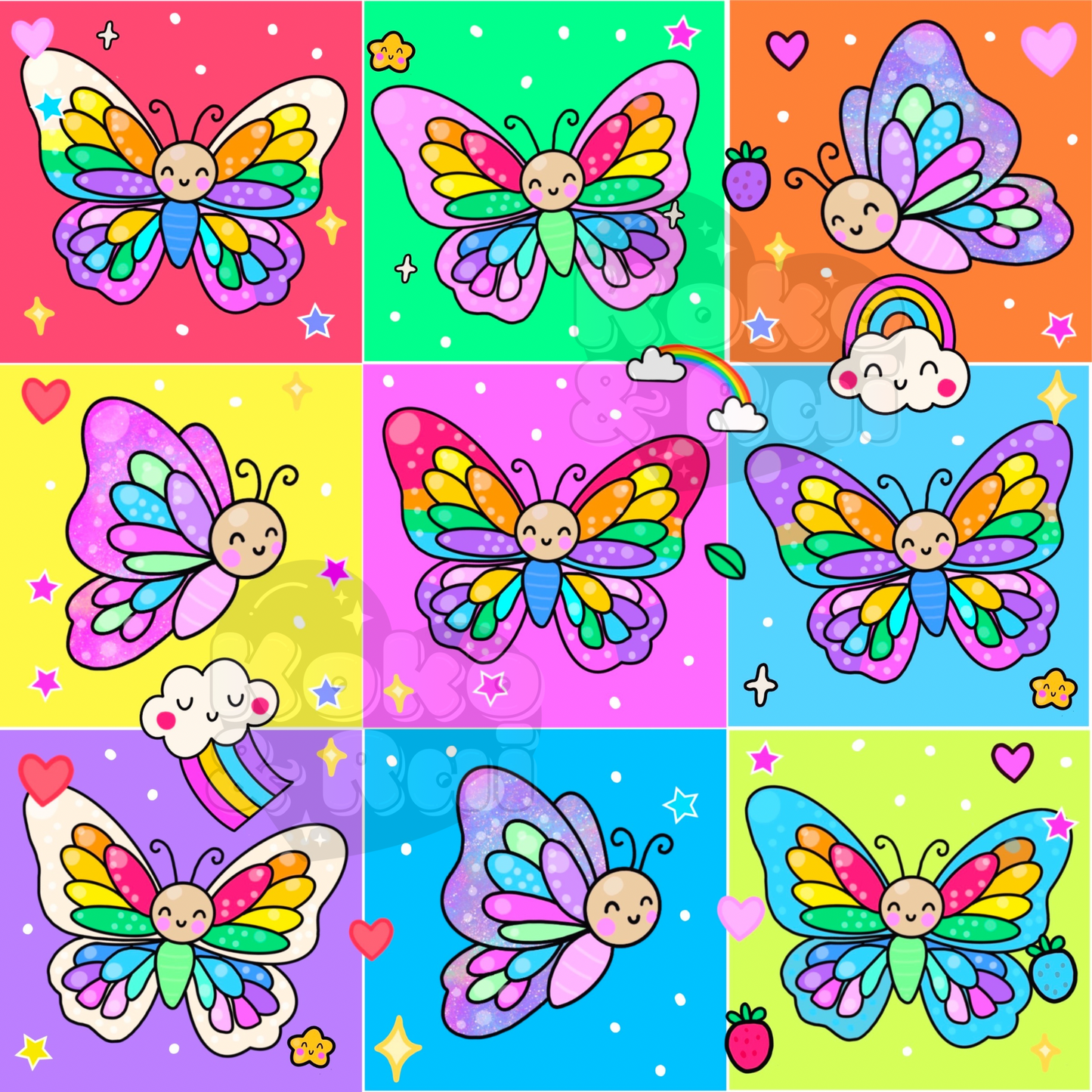 Butterflies neon boxes Preorder