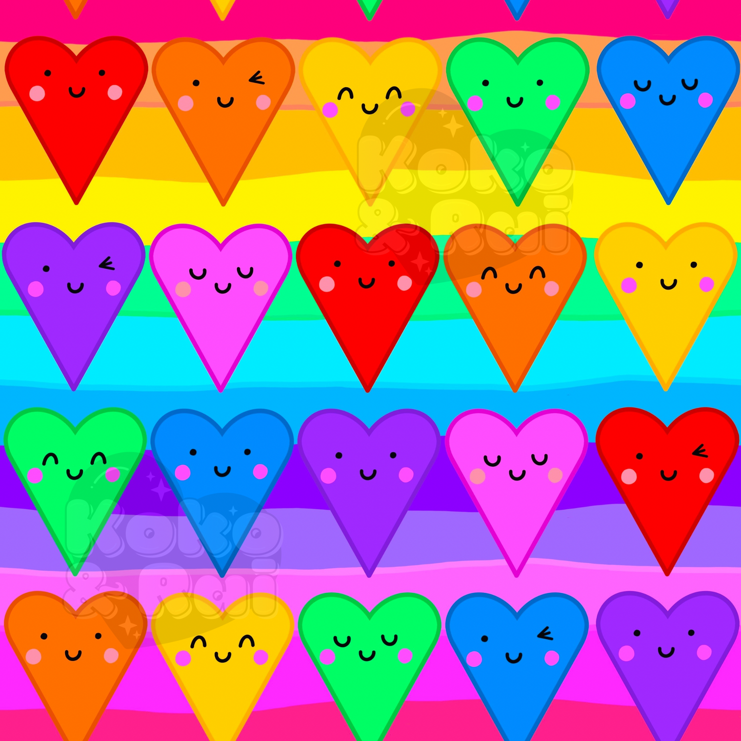Rainbow hearts Preorder