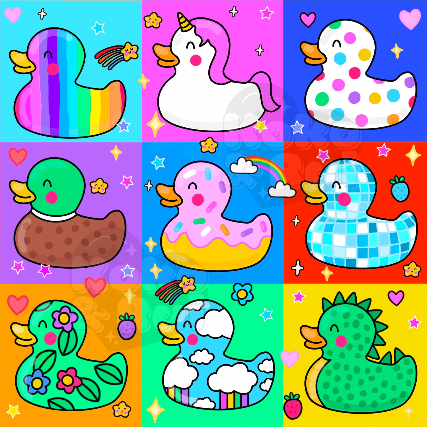 Ducks rainbow boxes Preorder