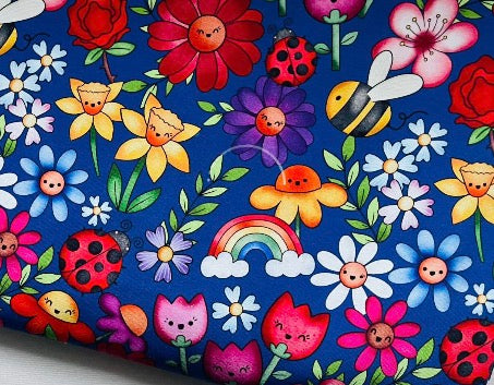 All the flowers navy