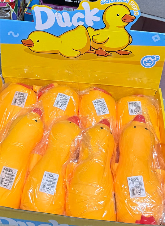 Jumbo yellow flying squishy duck