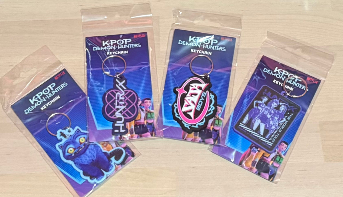 K-pop key rings set of 4