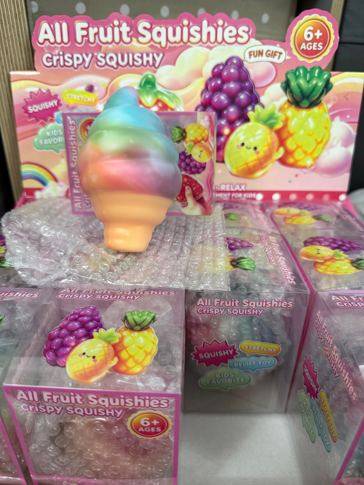 Wax crackle ice cream