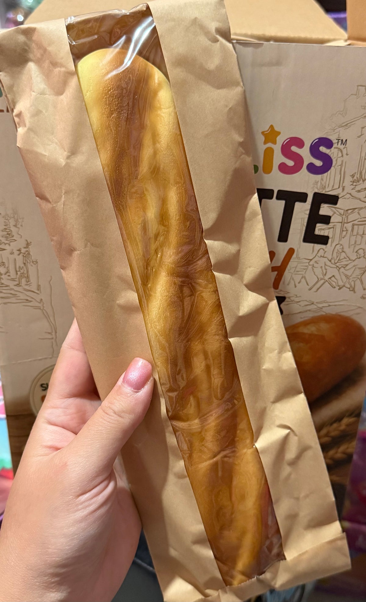 Slow rising scented large squishy baguette