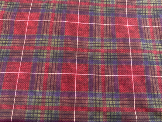 Red and green tartan