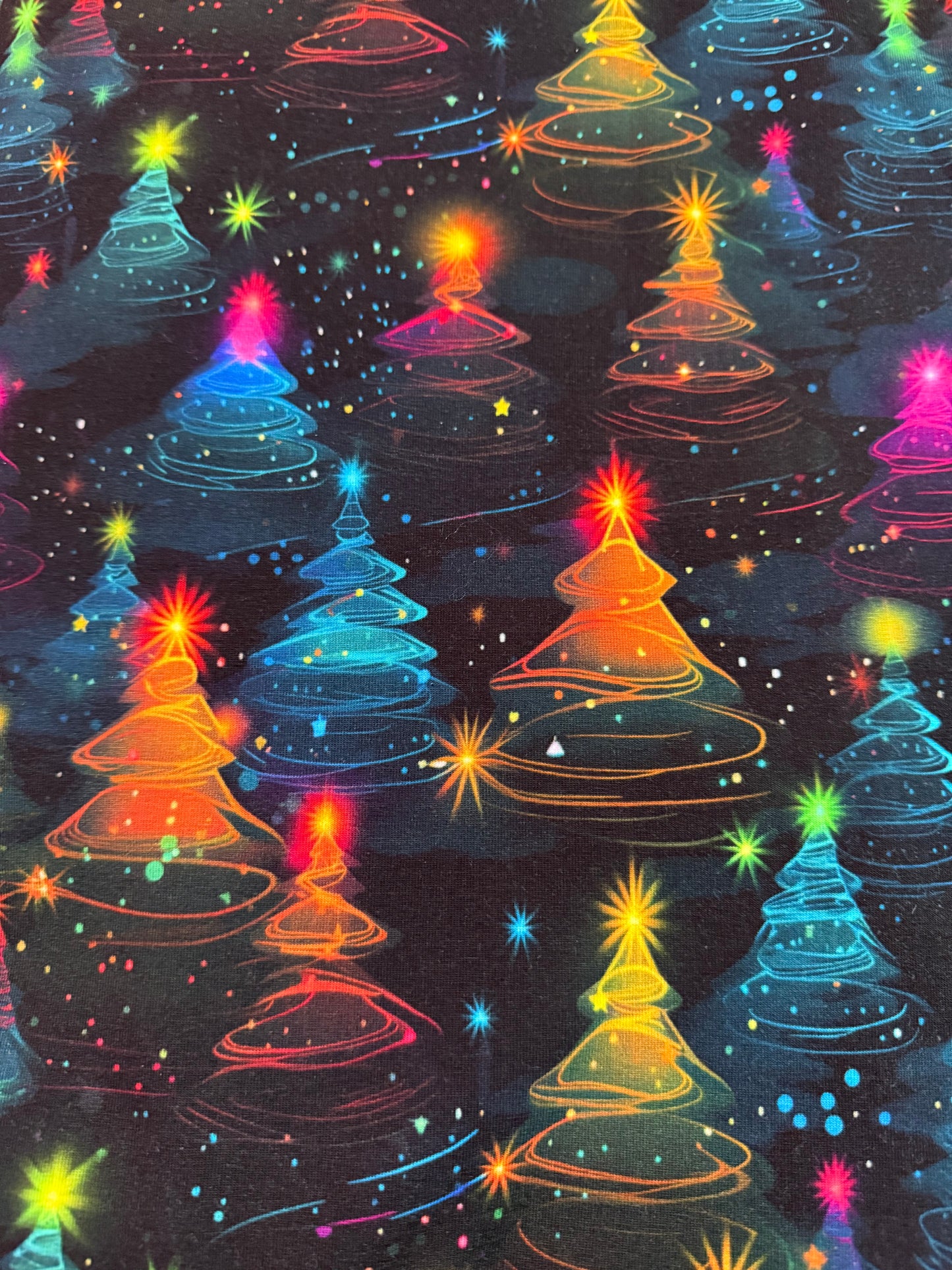Multicoloured Christmas trees