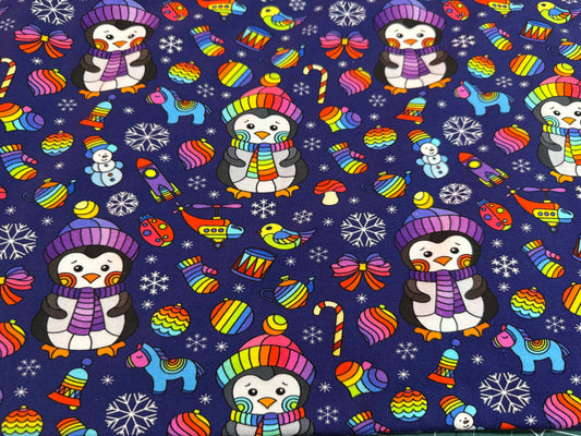 Penguin toys purple