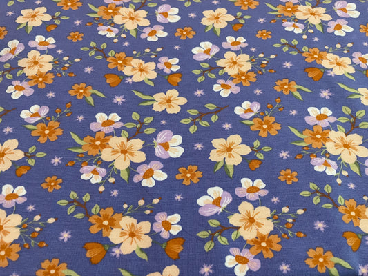 Floral on purple