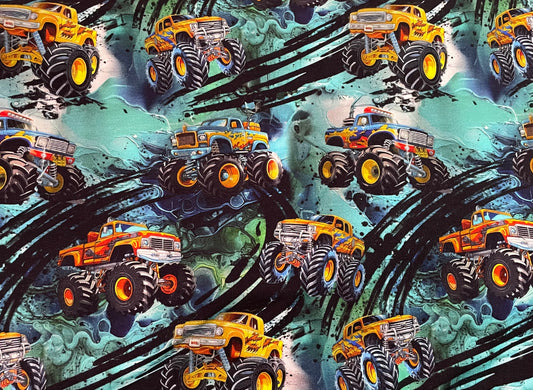 Monster trucks green & black
