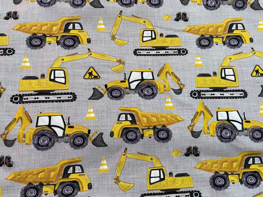 Construction on grey