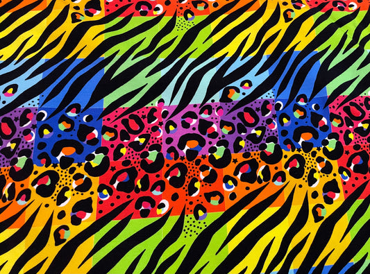 Leopard rainbow squares