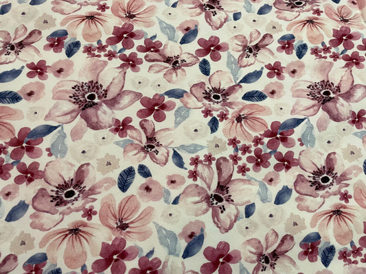 Berry floral on white 5y+
