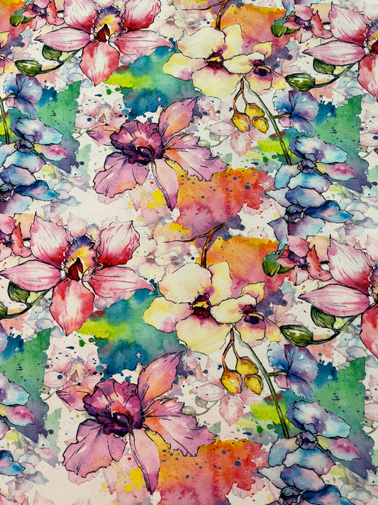 Watercolour floral 5y+