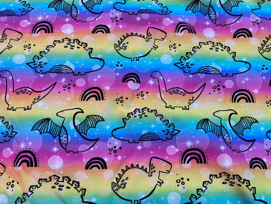 Dinos on rainbow