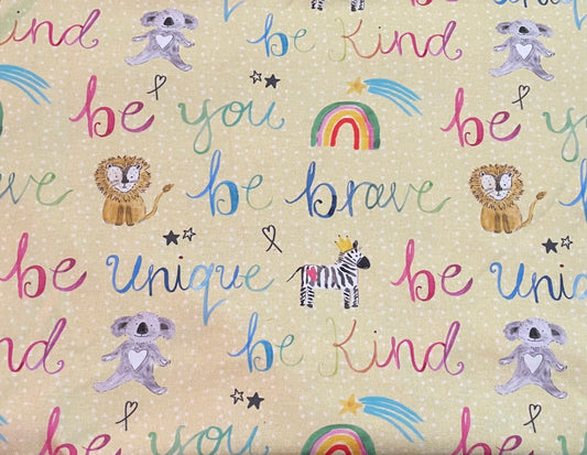 Be brave be you yellow