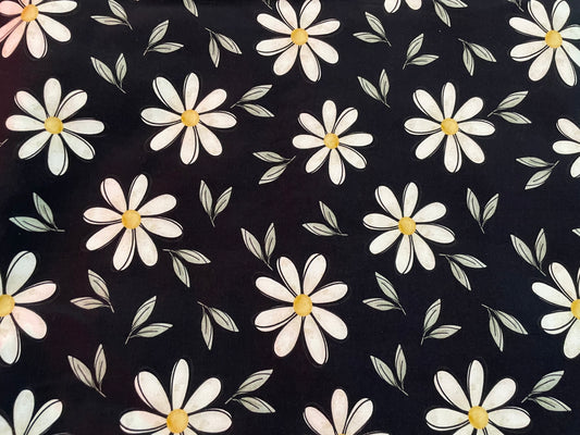 Daisies on black 5y+