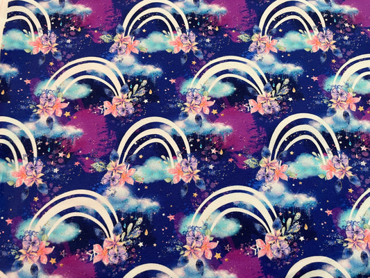 Rainbow floral purple