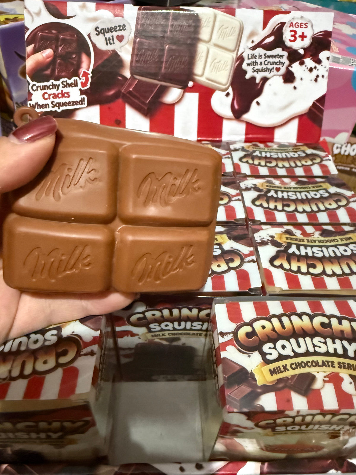 Crunchy ASMR chocolate