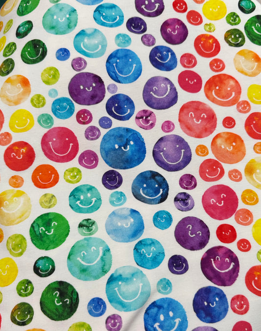 Rainbow smiley faces