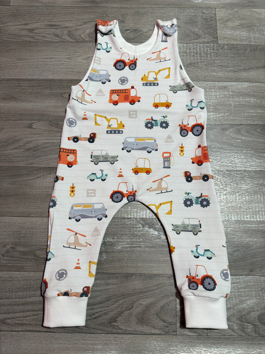 Vehicles long romper 9-12m