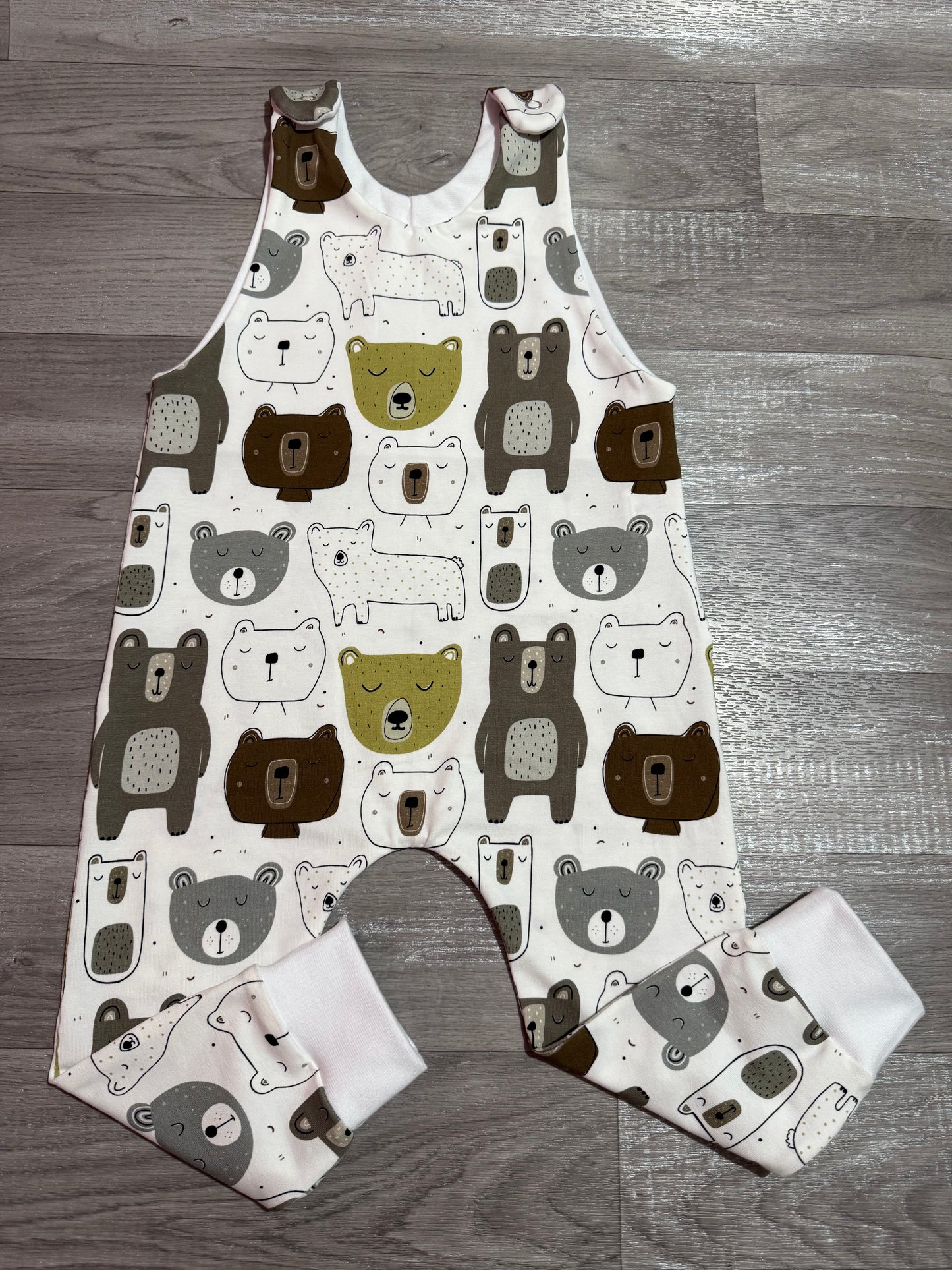 Bears long romper 18-24m