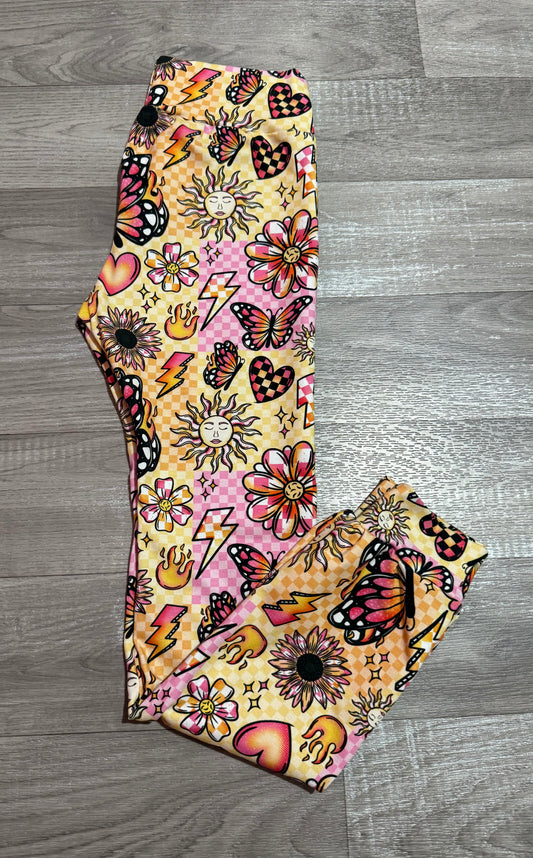 Sunshine zap leggings 6-7y