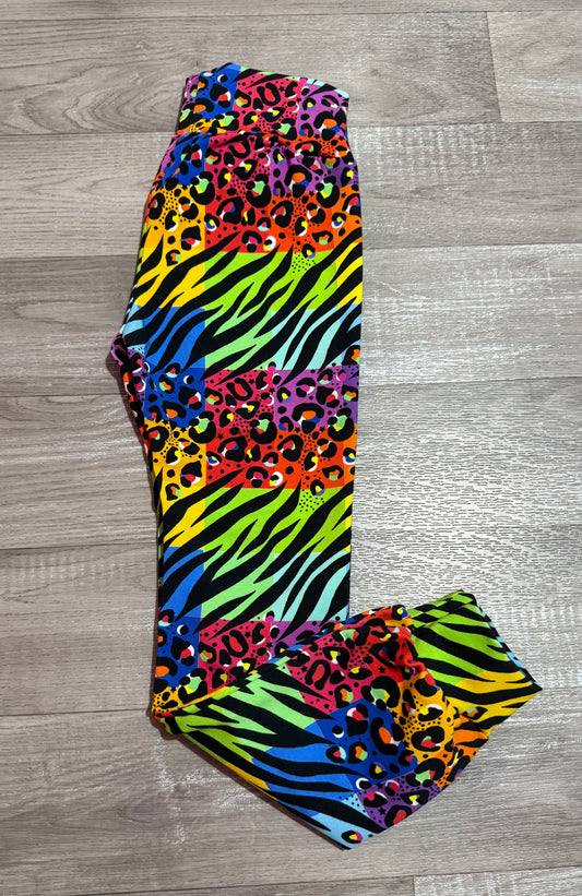 RL leopard leggings 4-5y