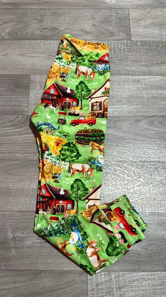 Lemonka farm leggings 3-4y