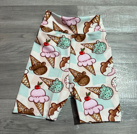 Ice cream bike shorts 2-3y