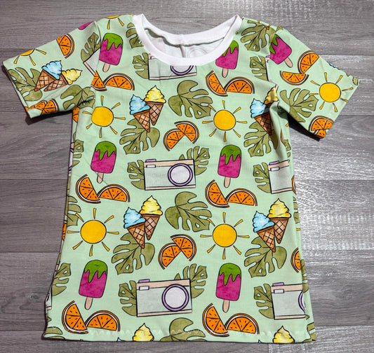 Mint vacay vibes tee 5-6y