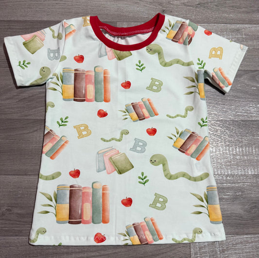 Bookworm tee 3-4y