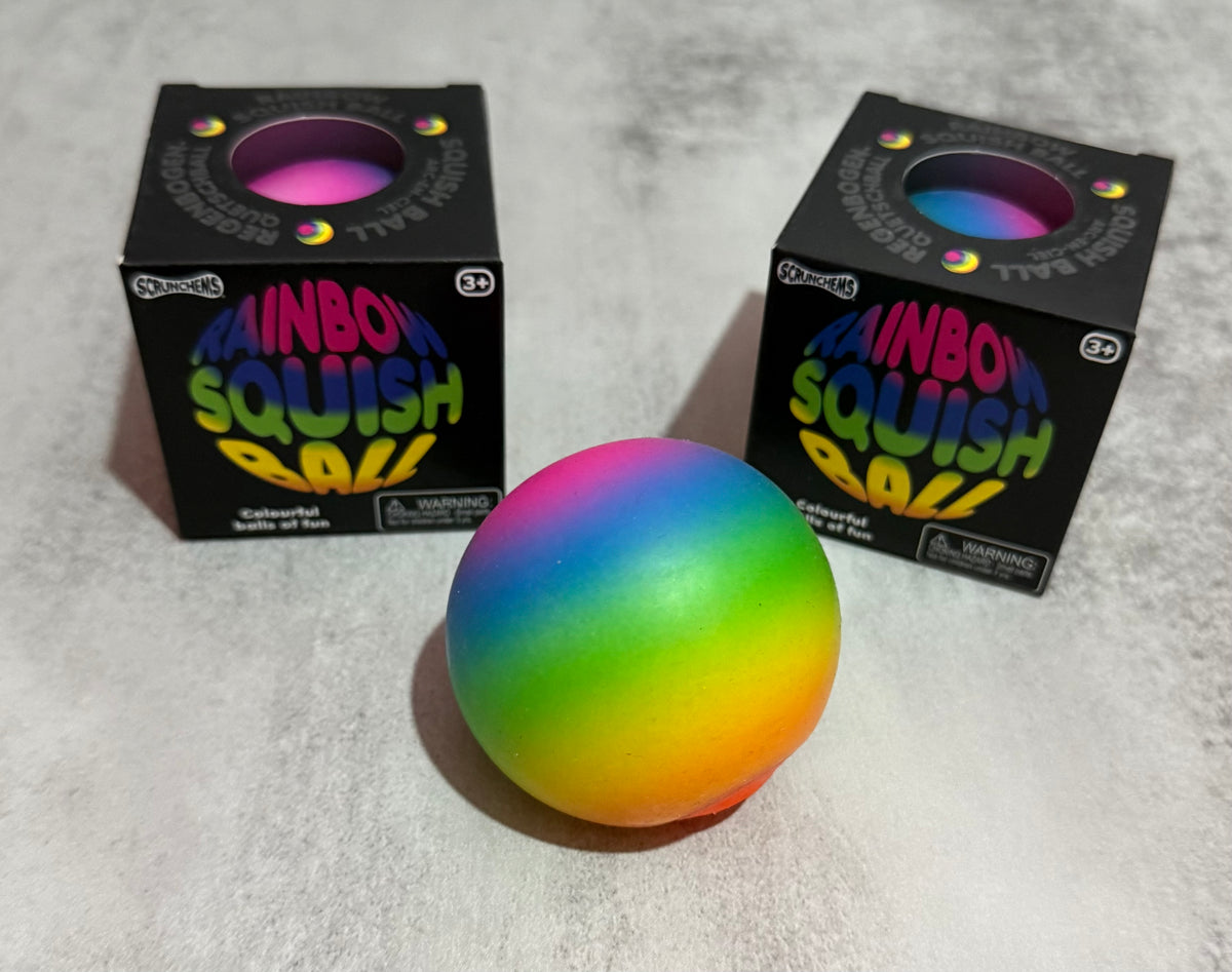 Scrunchems rainbow squish ball