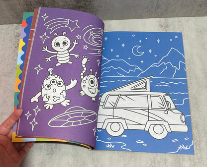 Inside out colouring book