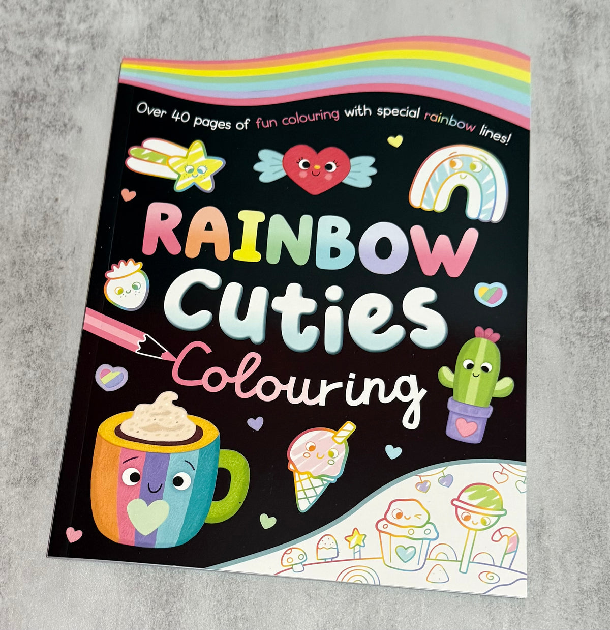 Rainbow cuties colouring book
