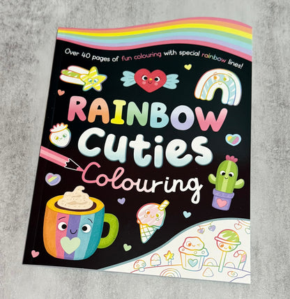 Rainbow cuties colouring book