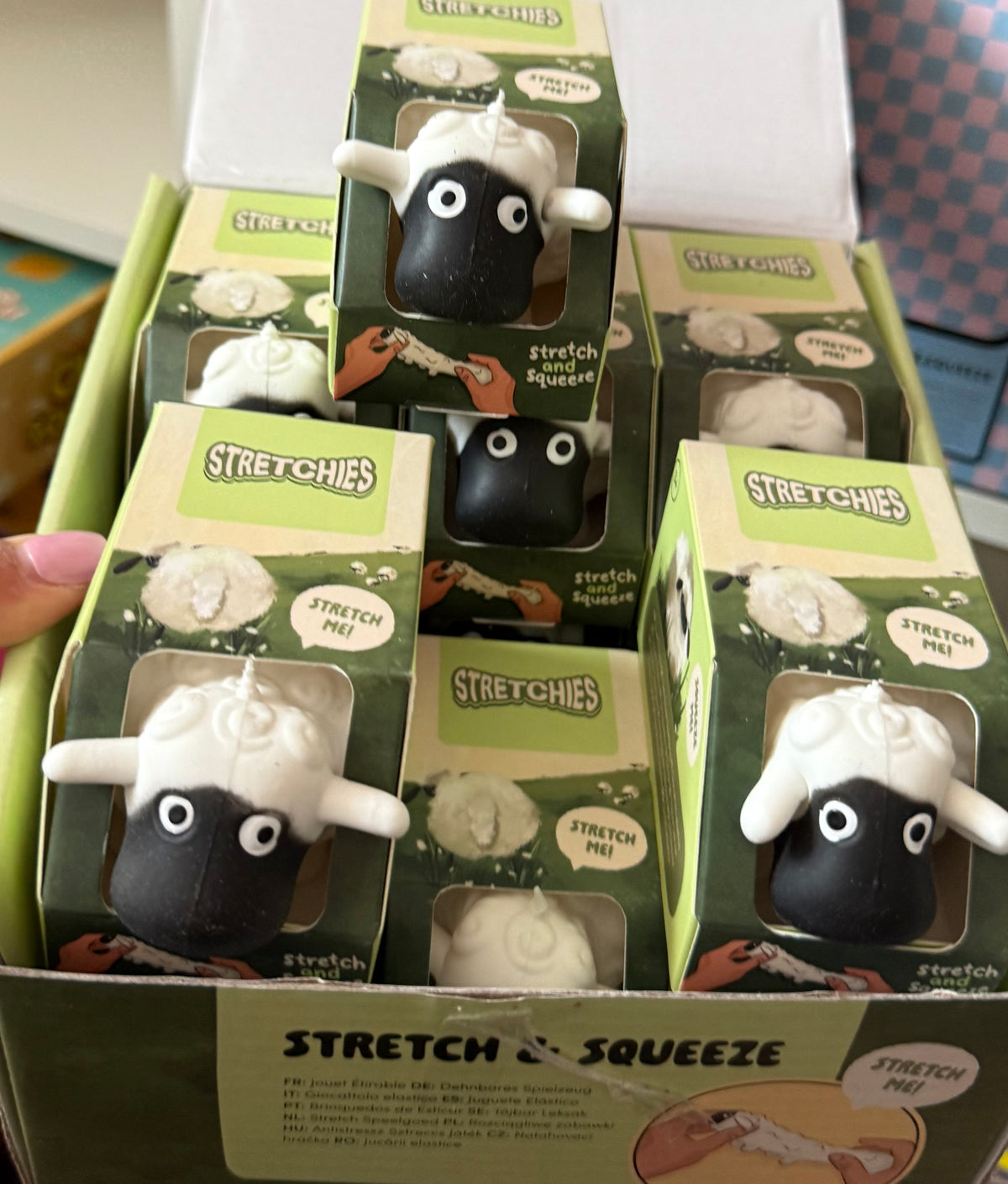 Stretchy, squishy sand filled sheep