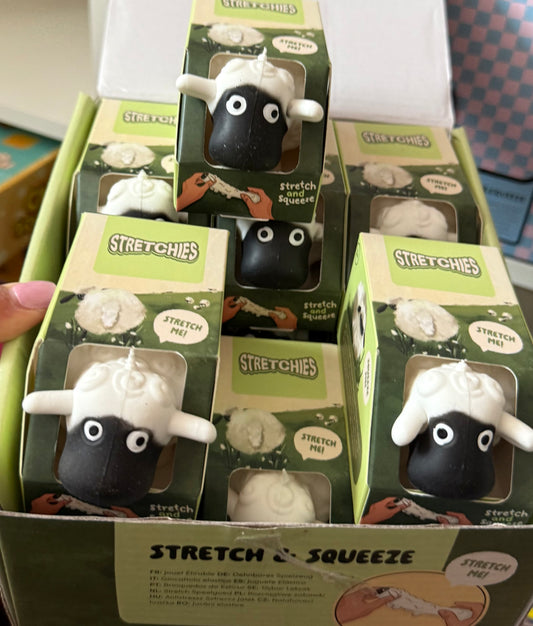 Stretchy, squishy sand filled sheep