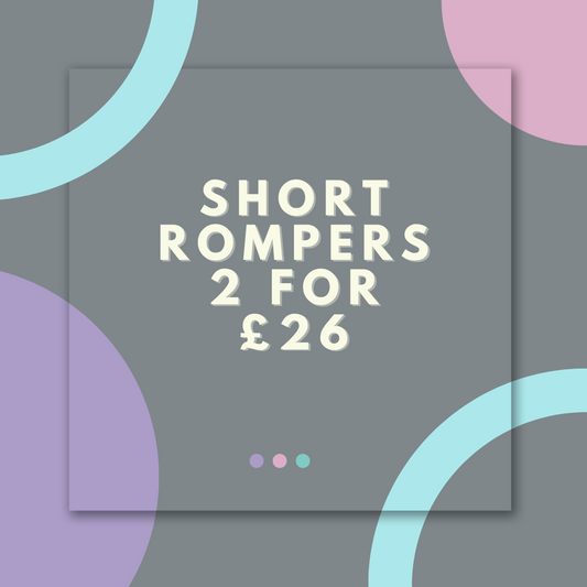 Surprise Short rompers 2 for £26